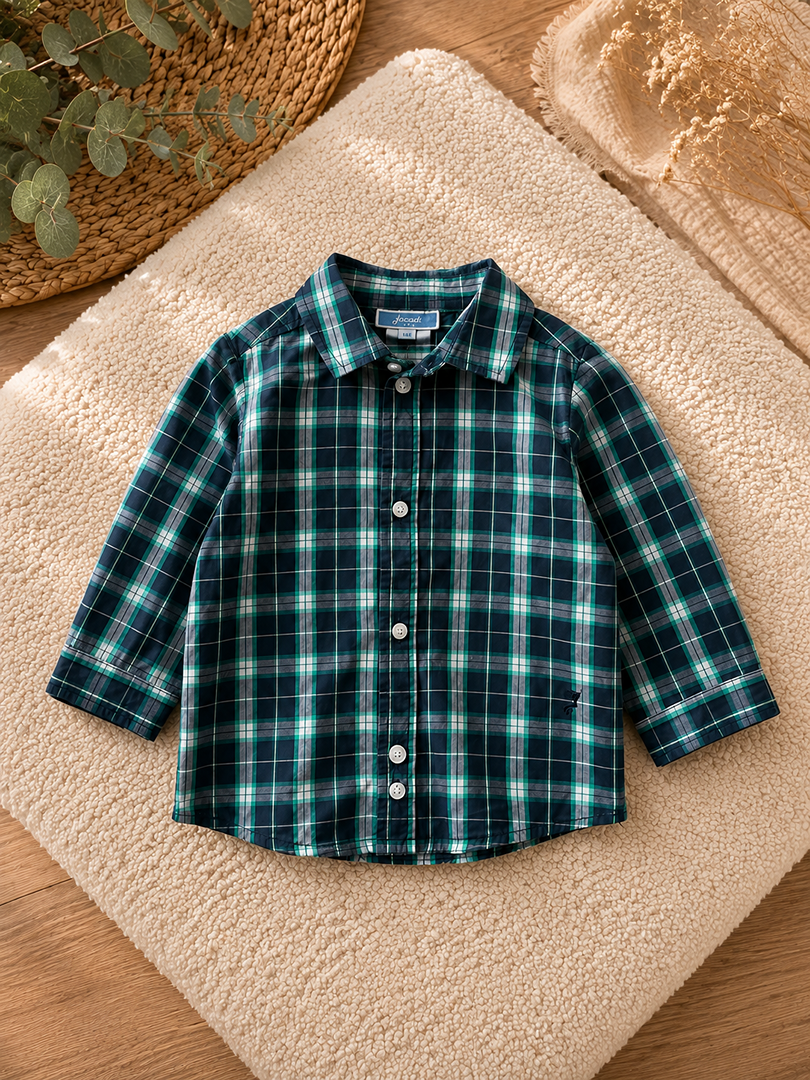 Chemise à carreaux Garçon Jacadi 6 Mois mi-saison idéal cérémonie