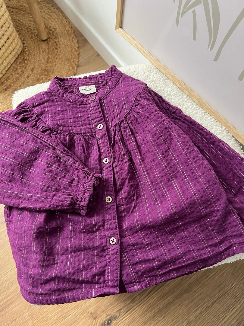 Blouse fille Tape à l'oeil - 2 ans / 86 cm - Violet - État : Excellent