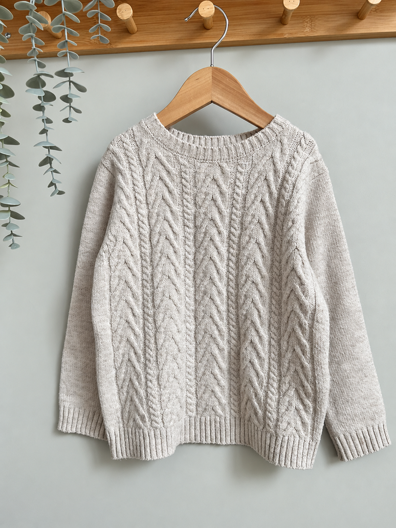Pull beige Kiabi 5 ans garçon hiver manches longues