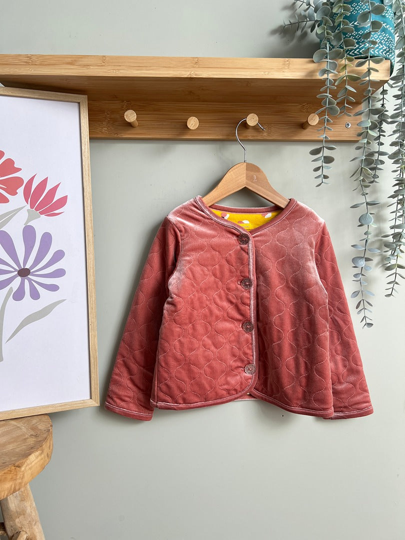 Veste réversible gilet Catimini 3 ans fille mi-saison rose velours