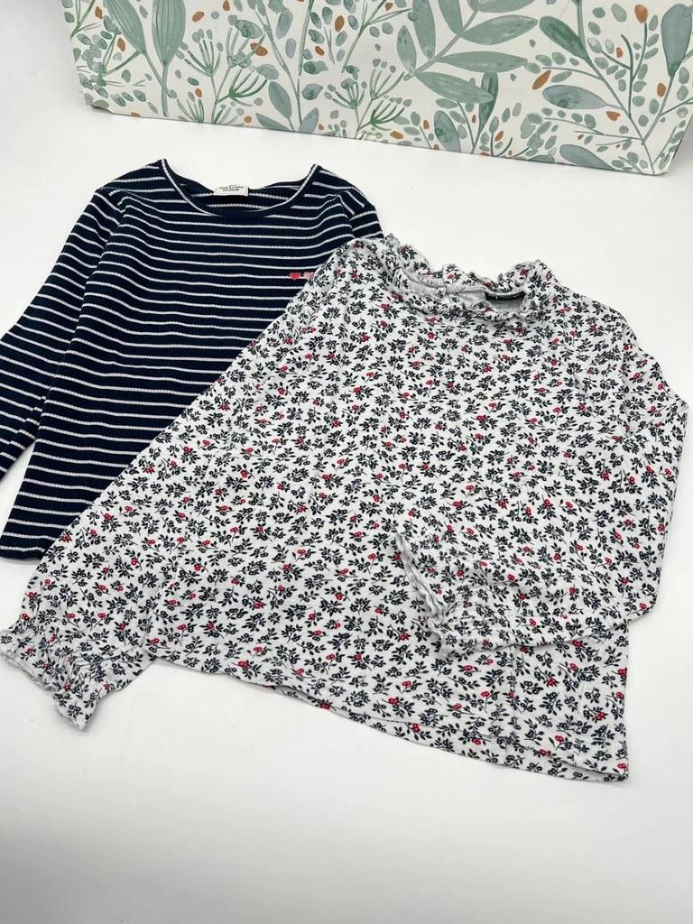 Lot 2 t-shirts manches longues fille - 5 ans Influx Tao