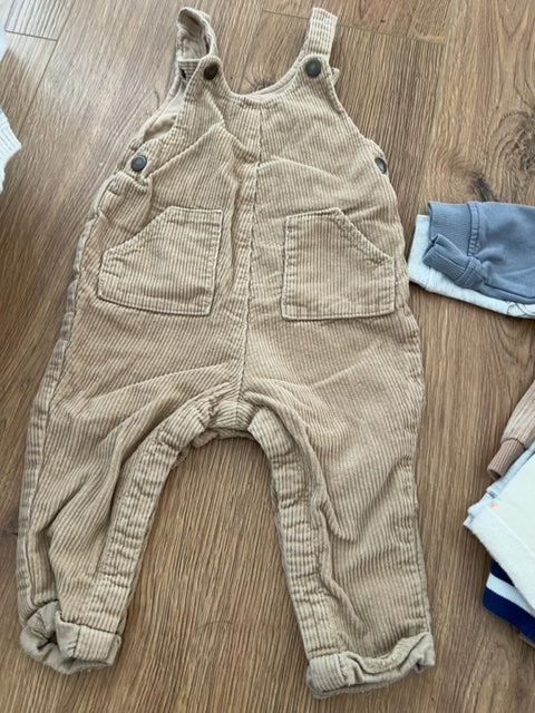 Salopette bébé garçon Kiabi velours côtelé beige 18 mois - Mi-saison