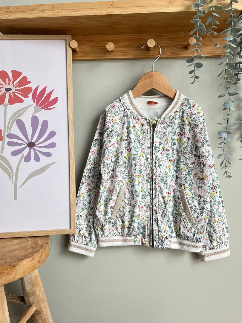 Blouson bomber fille Tape à l'œil 6 ans fleuri mi-saison