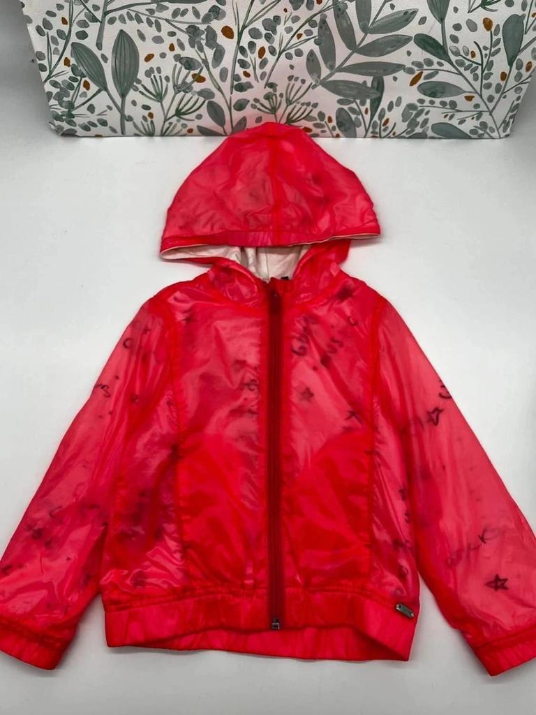Veste coupe-vent mi-saison fille - Ikks - 3 ans - Corail à capuche