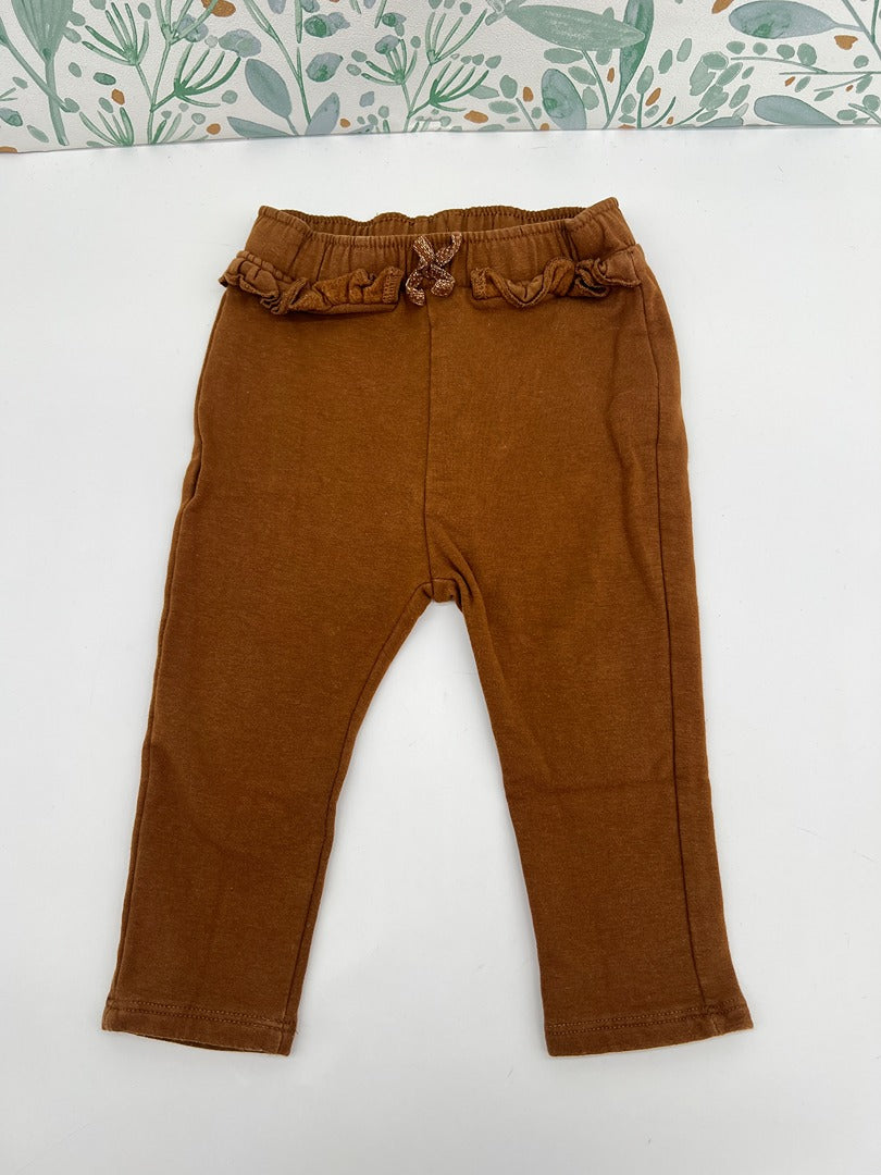 Pantalon jogging camel fille Obaïbi - 18 mois - Marron