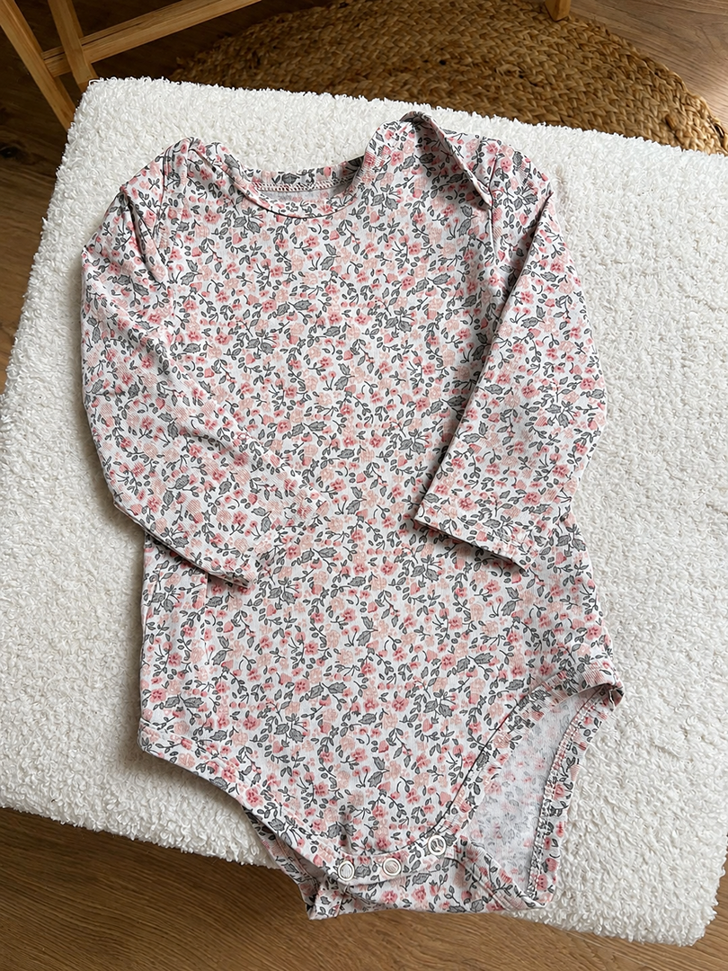 Body col Us bébé fille Tape à L'oeil fleurs mi-saison manches longues 12 mois