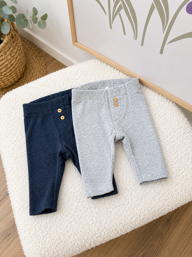 Lot 2 Leggings H&m Mixte Naissance Mi-saison