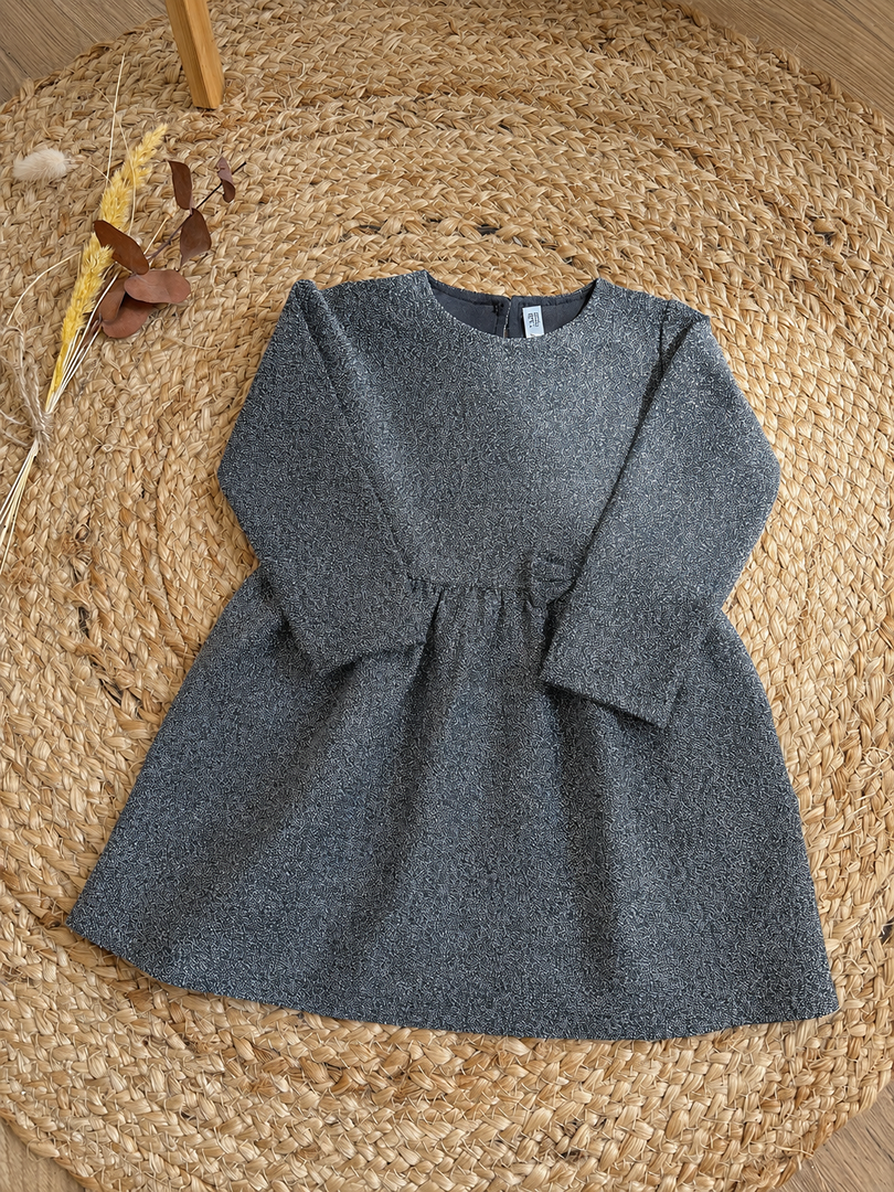 Robe grise argentée fille Fashion Private Company 12 mois fête