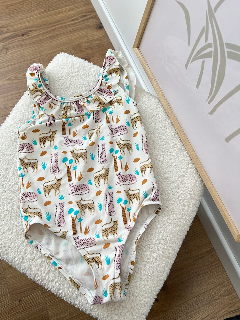 Maillot de bain 1 pièce fille La Redoute - 3 ans - Blanc