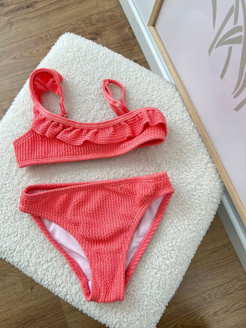 Bikini / Maillot de bain 2 pièces fille La Redoute Collections - 4 ans - Corail