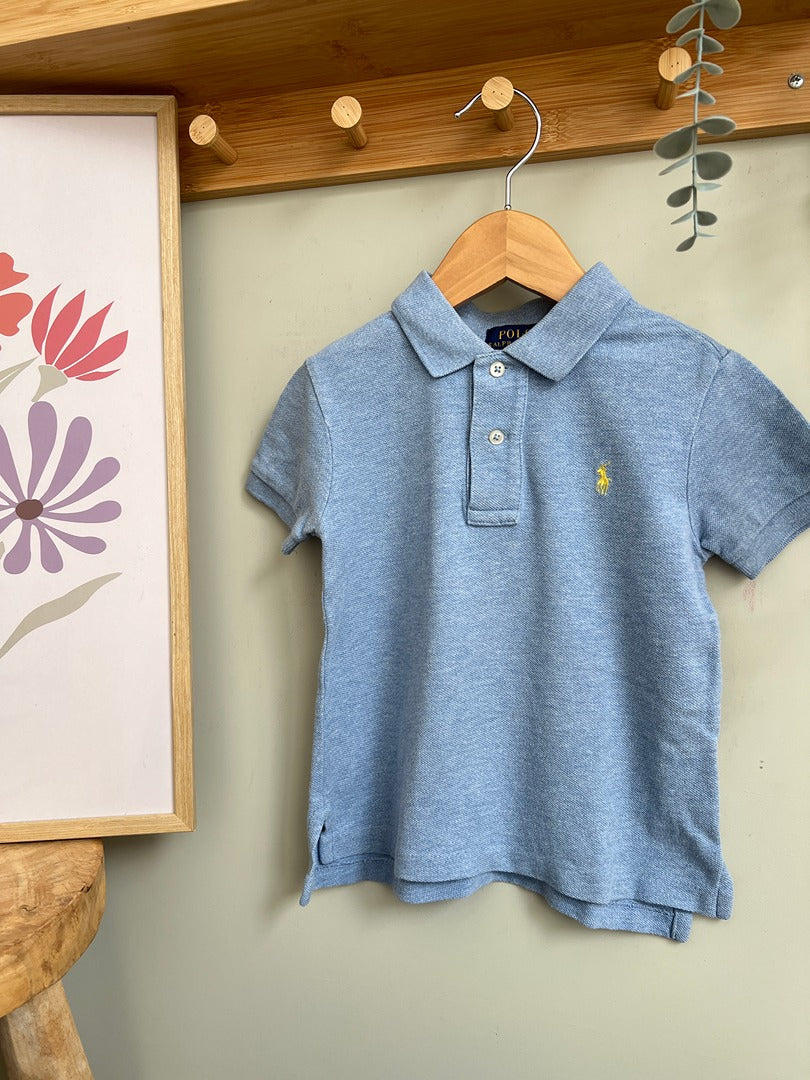 Polo bleu ciel Ralph Lauren garçon 2 ans manches courtes été