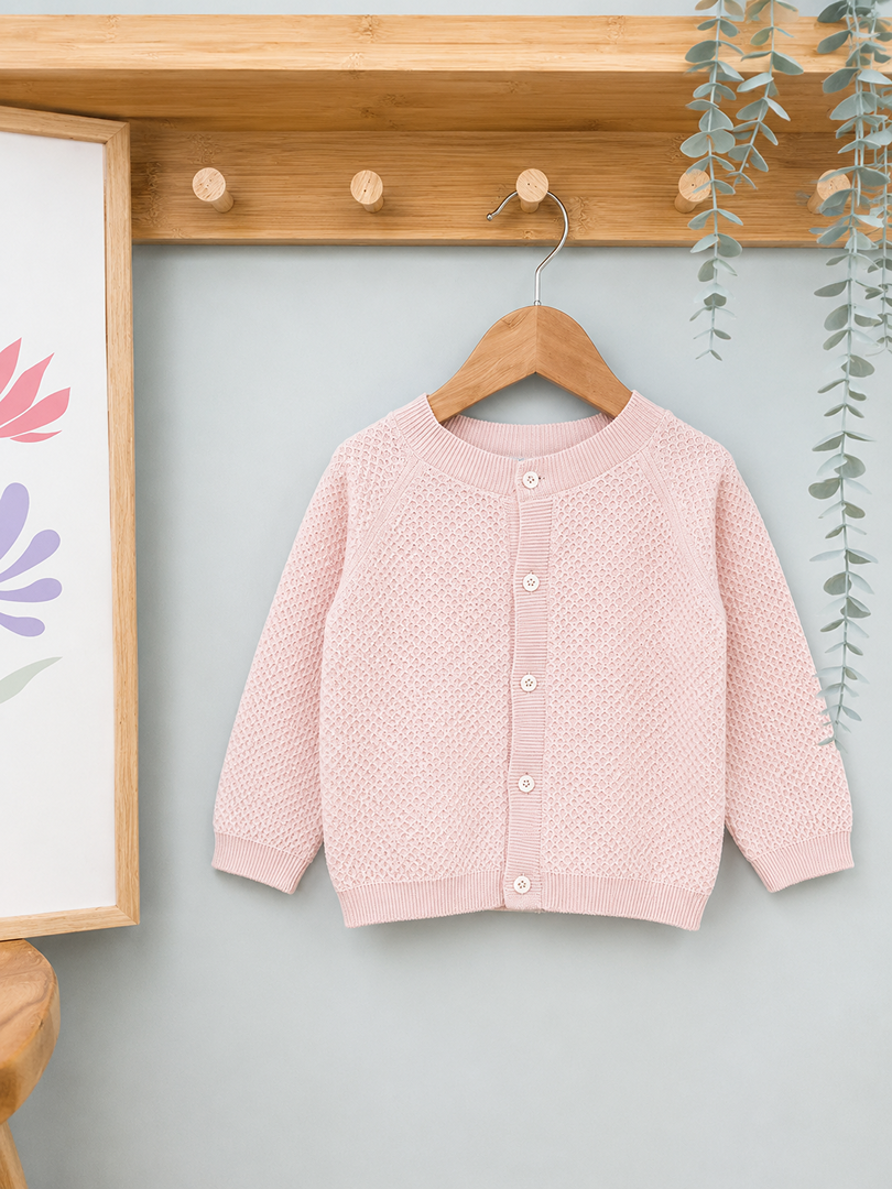 Gilet maille fille Petit Bateau - 2 ans - Rose mi-saison