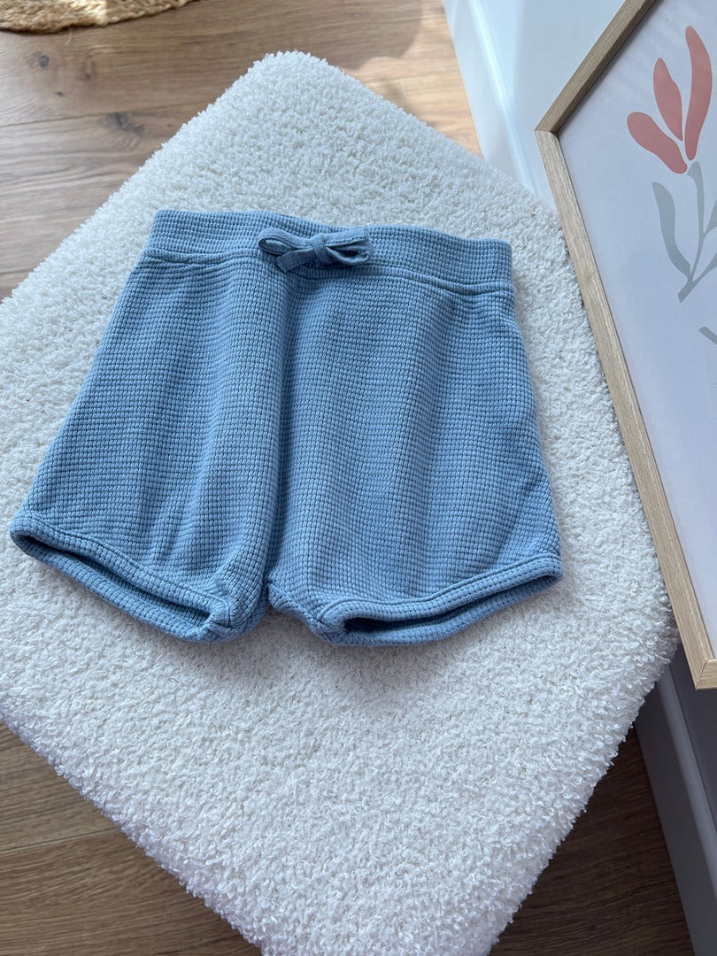 Short bleu Du pareil au même Dpam 3 mois en maille gaufrée garçon Été
