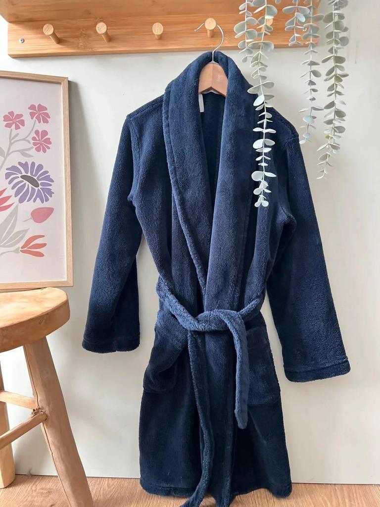 Peignoir tout doux bleu marine Monoprix garçon 8 ans – Chaud et moelleux