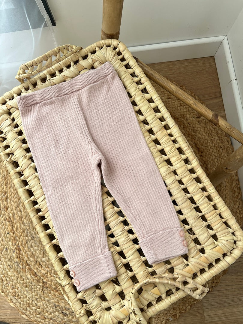 Pantalon bébé Zara - 6/9 mois / 74 cm - Rose - État : Excellent Fille
