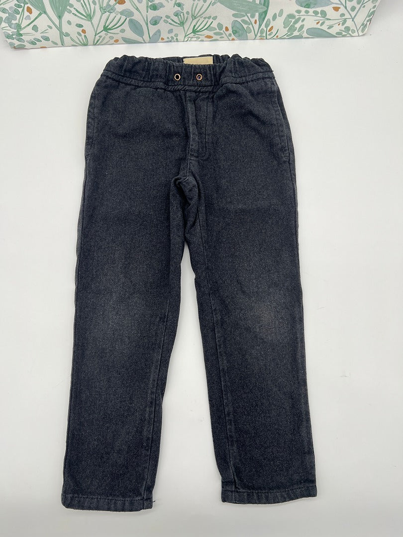 Pantalon gris foncé Bellerose 4 ans Garçon coton