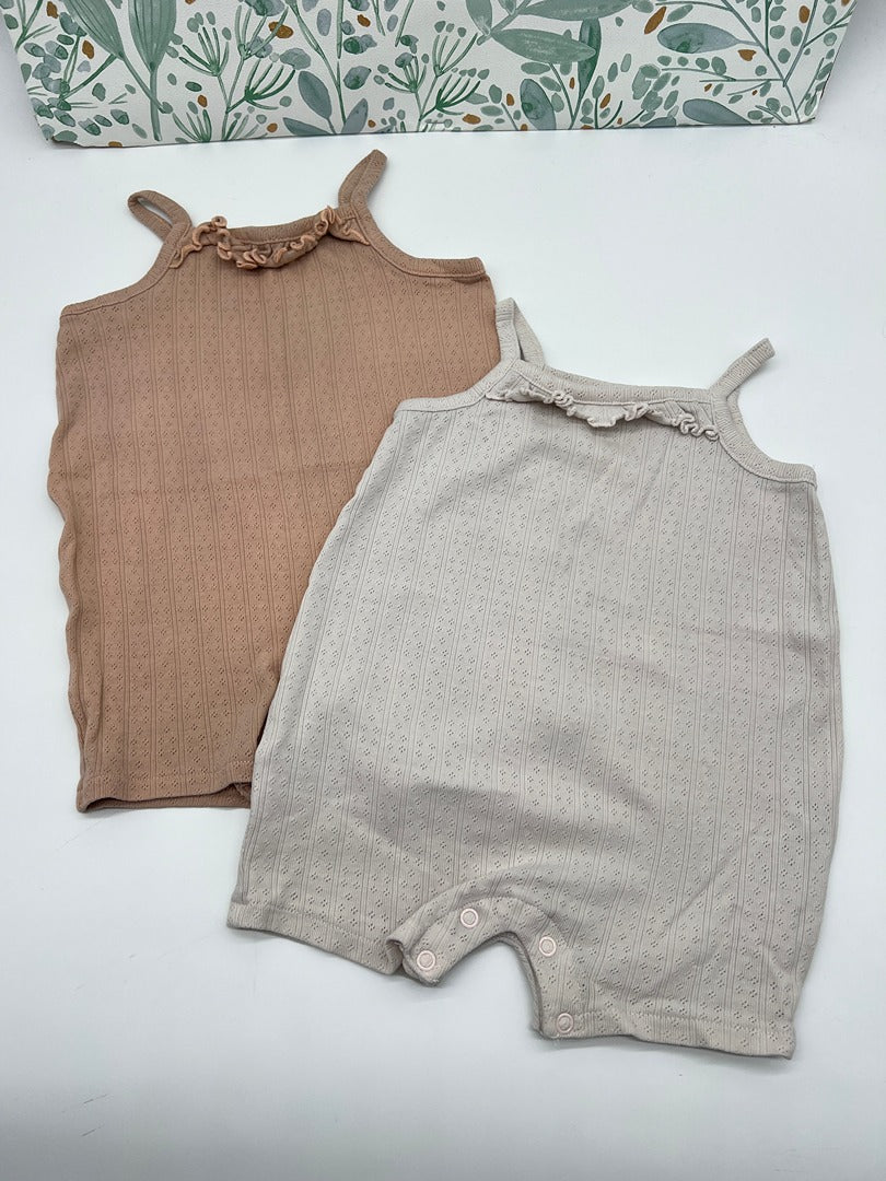 2 barboteuses Kiabi - 18 mois - Rose - fille