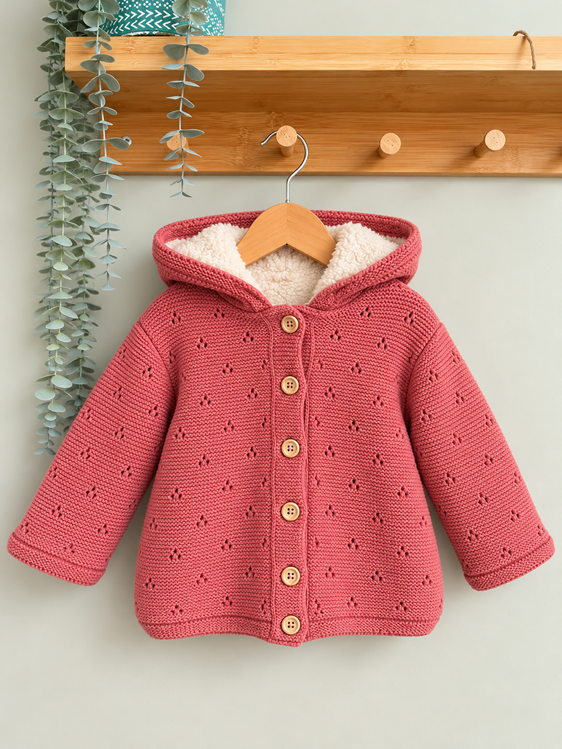 Gilet zippé à capuche Kiabi rose fille hiver 2 ans manches longues - Neuf avec étiquette