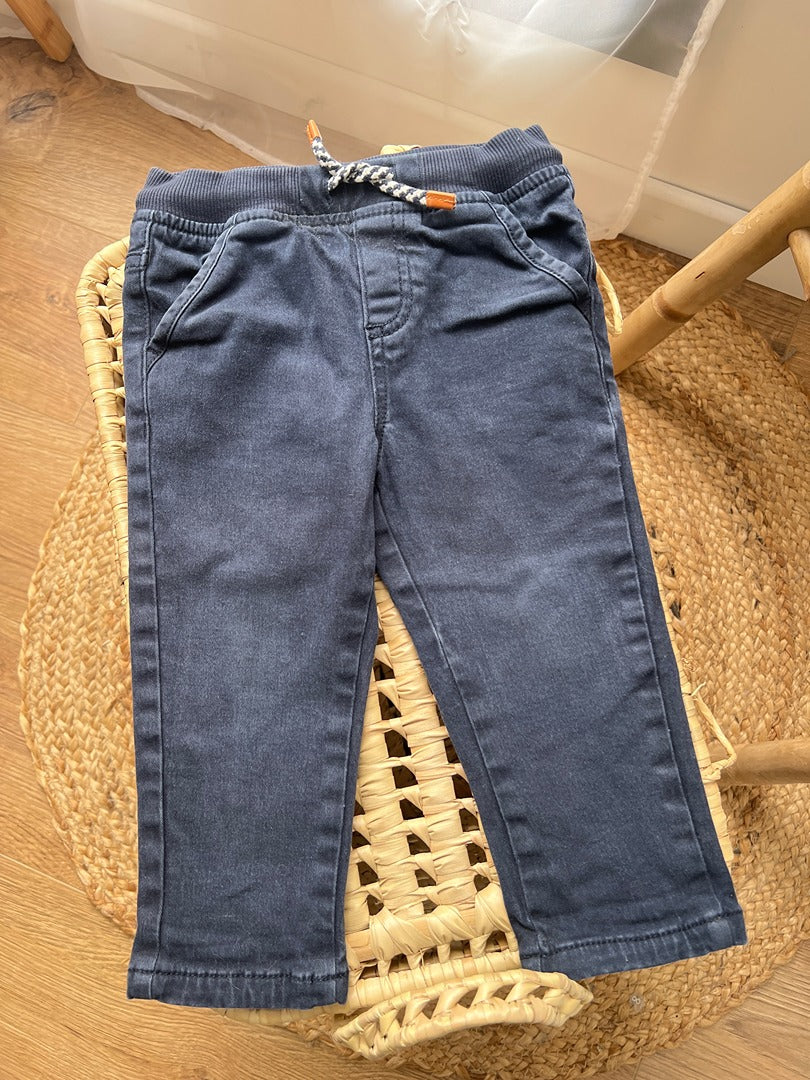 Pantalon Vertbaudet garçon 2 ans bleu mi-saison