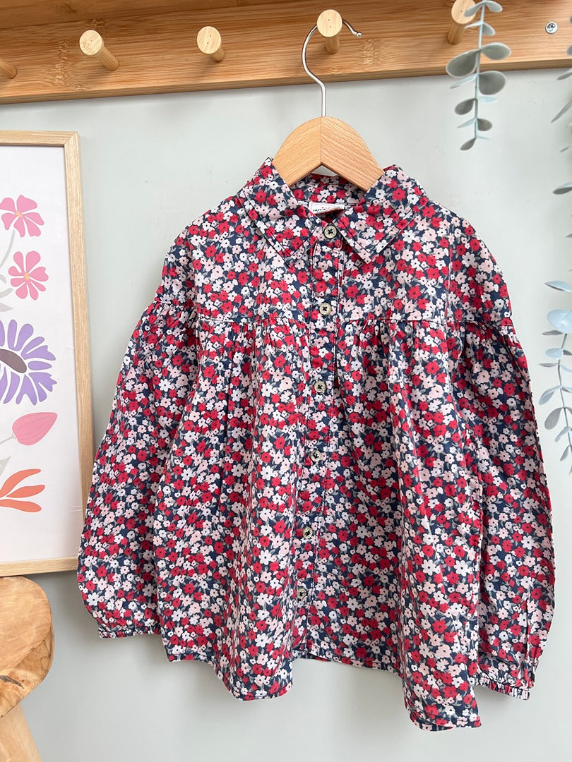 Chemise Tao Tape à l'oeil - 5 ans - Marine - État : Excellent Fille