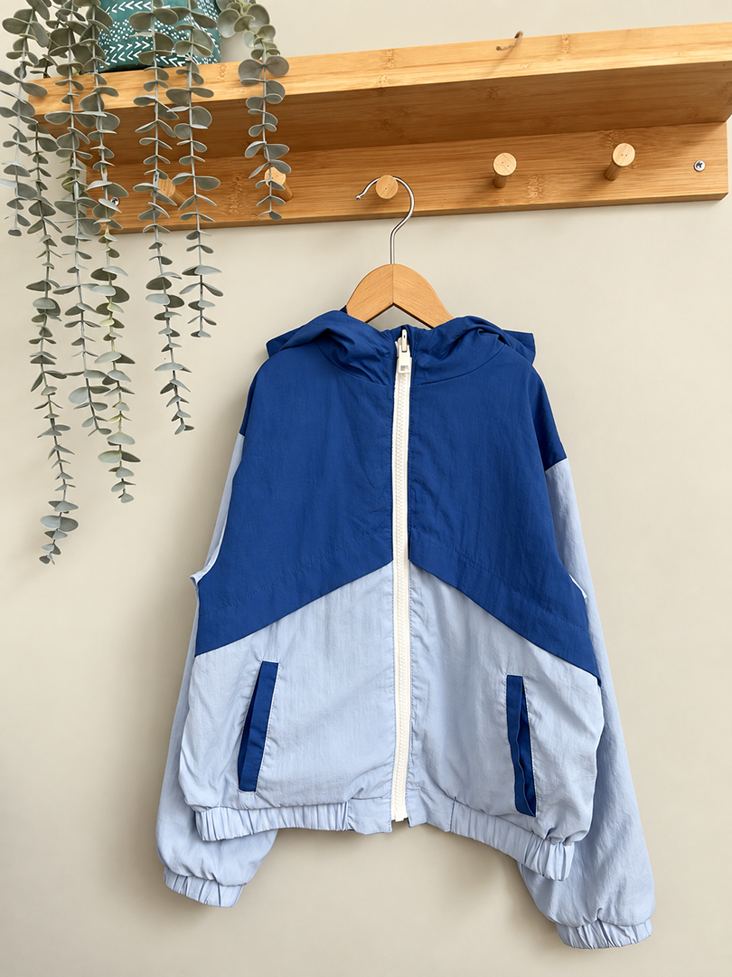 Coupe-vent garçon Kiabi 8 ans bleu mi-saison manches longues