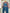 Ensemble fille Kiabi 18 mois blouse gaz de coton salopette jean blouse fleurs