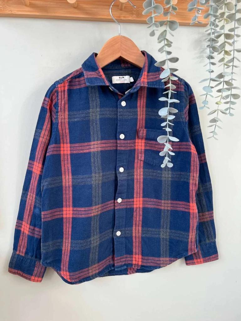 Chemise à carreaux Cyrillus – intemporelle & élégante – 8 ans Garçon