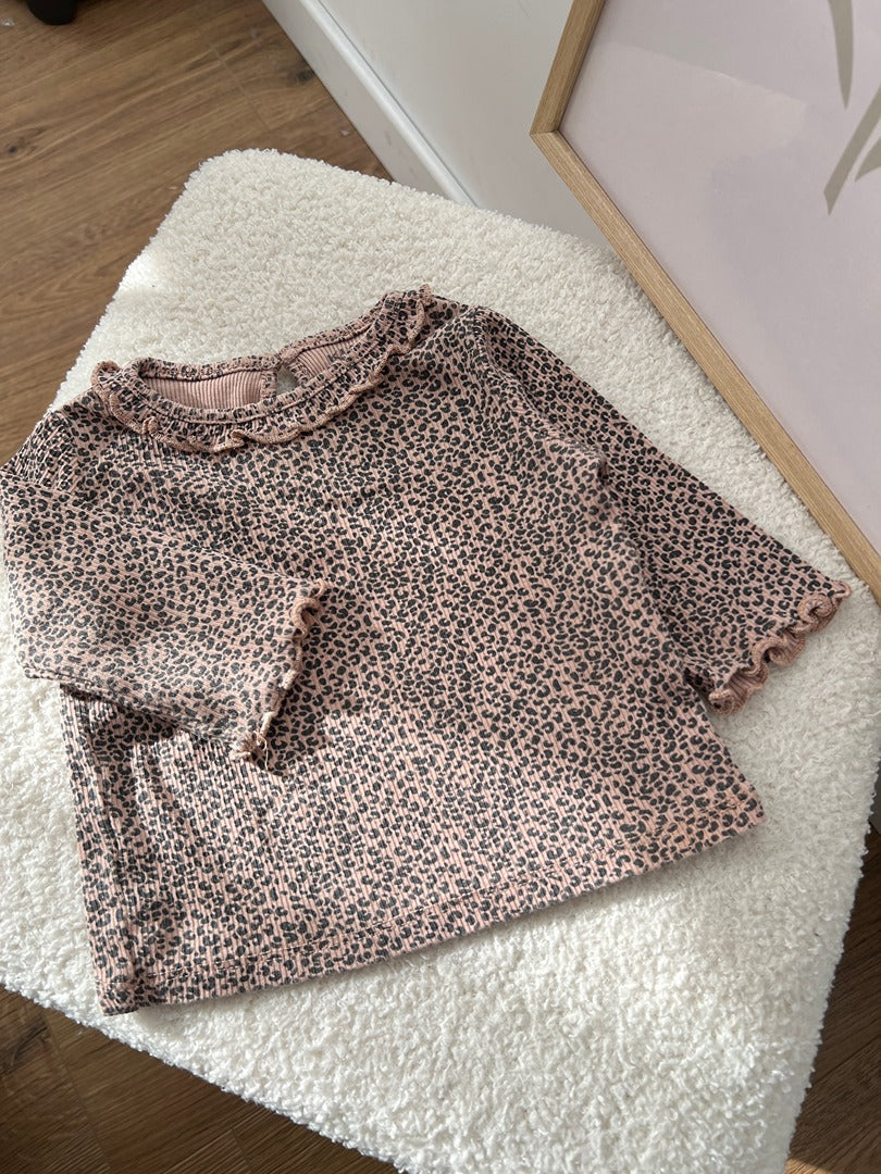 T-shirt manches longues fille Kiabi - 6 mois - Léopard